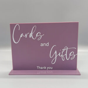 Acrylic Cards and Gift Sign